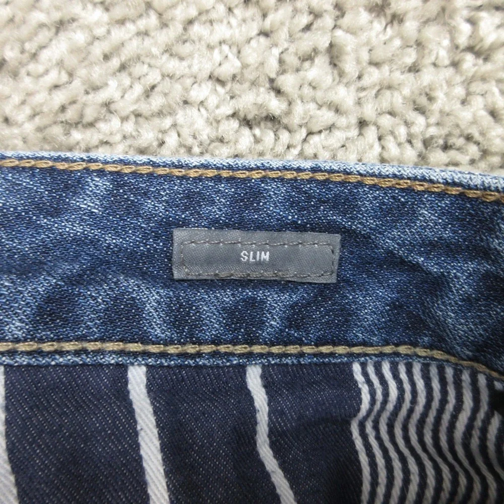 Bonobos Jeans Mens 31x30 Blue Slim Straight Faded Whisker Stretch Denim Pants